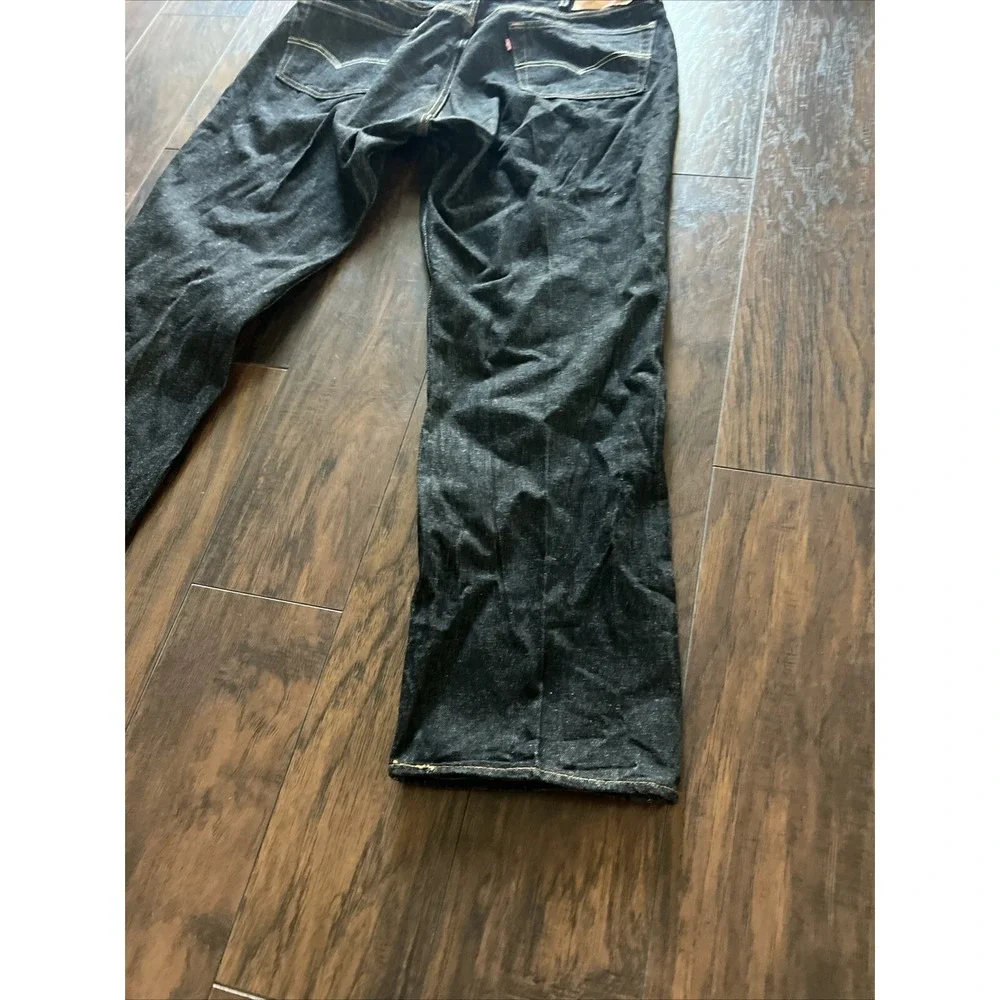 Men's‎ Levi's Jeans 501 Button Fly Straight Leg Waterless Black Wash Sz 42x34